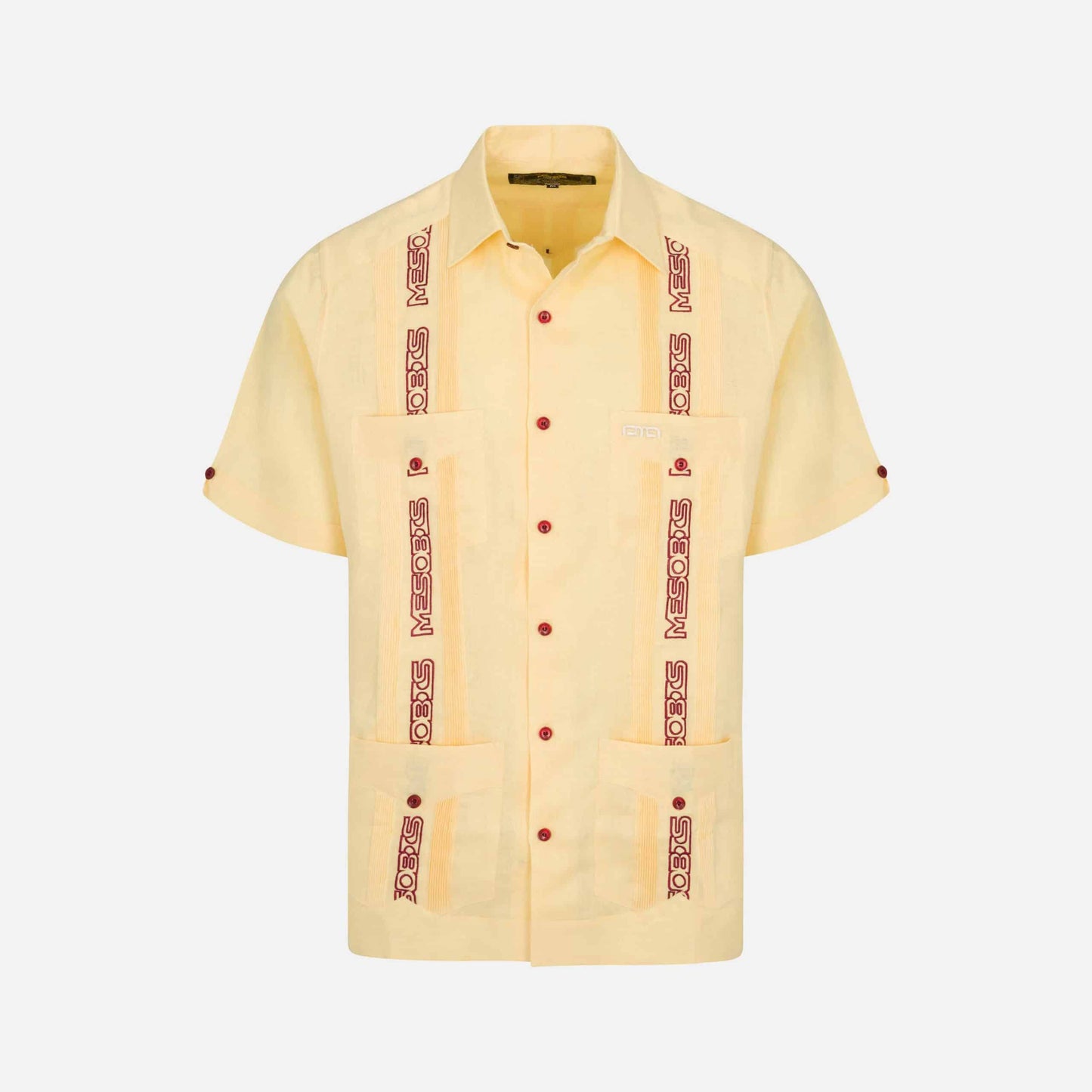 Mystical Linen Guayabera Yellow